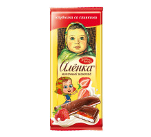 Шок. Аленка с нач клубника со сливками 10х87г КО*