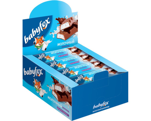 Шок. молочн (РР-366) babyfox с молоч. нач 30х45г