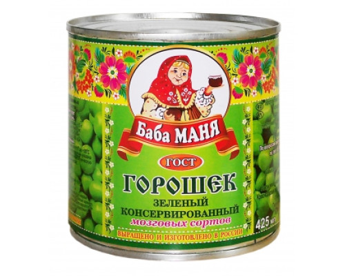 Горошек Баба Маня мозговой 12х425г ж/б