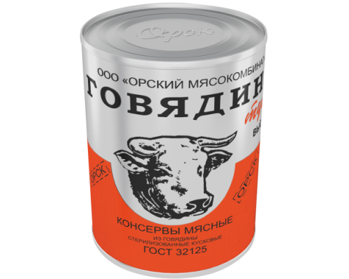 Говядина тушеная ГОСТ в/с Орск 20х338г