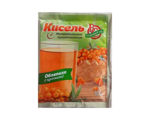 Кисель Вишневый сад Облепиха с кусочками, 30г