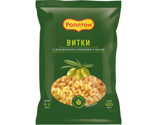 Роллтон Макароны с оливковым маслом 400г х 14 витки