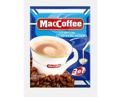 MacCoffee 3в1 50х10х20г Сгущенное молоко