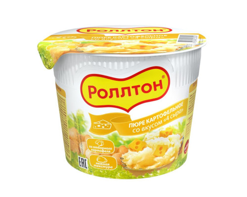 Роллтон Картофельн.пюре 40г х 24 четыре сыра
