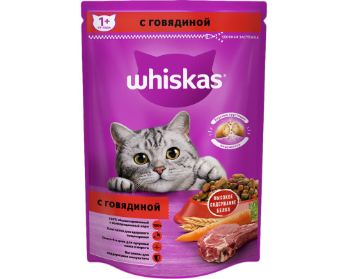 Whiskas9х350г под/паштет д/к стерилиз говядина