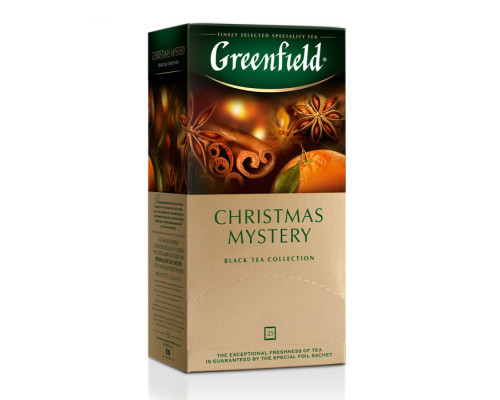 Чай Greenfield Christmas Mystery черный, 25х1,5г