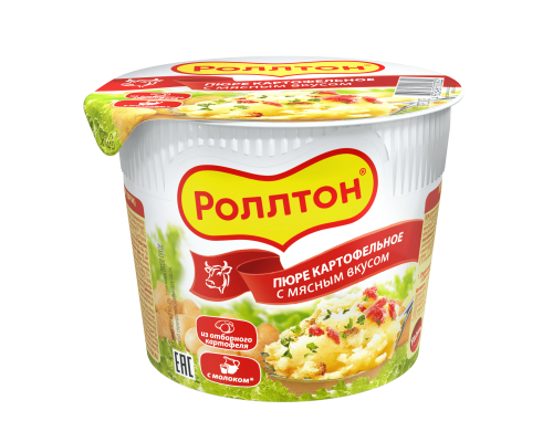 Картофельное пюре Роллтон, Мясо, 40г 