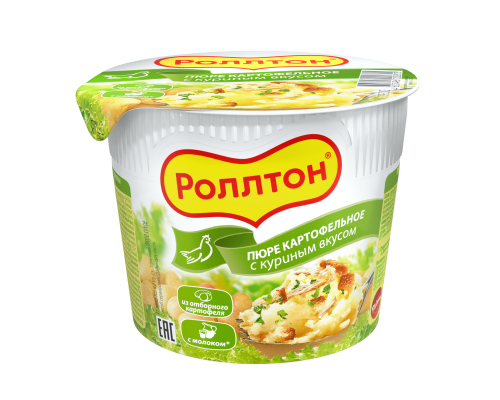 Картофельное пюре Роллтон, Курица, 40г 