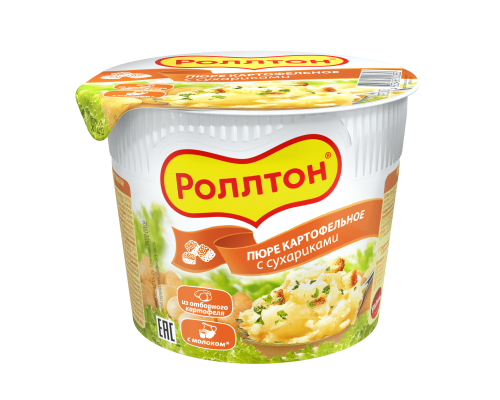 Картофельное пюре Роллтон с сухариками, 40г