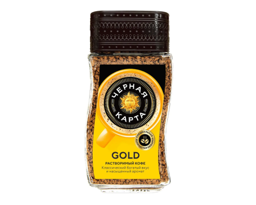 Кофе растворимый Черная карта Gold, 190г Кофе растворимый Черная карта Gold, 190г