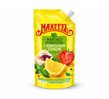Майонез Махеев лимонный сок 20х380г