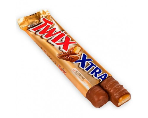 Батончик шоколадный Twix экстра, 82г