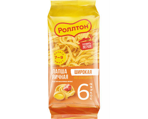 Лапша Роллтон по-домашнему яичная, 400г