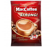 Растворимый кофе MacCoffee Strong 3 в 1, 50*16г