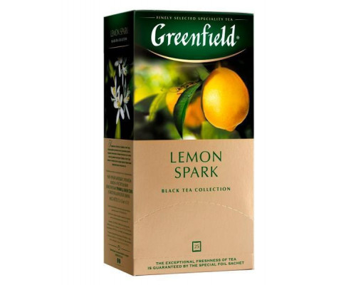 Чай Greenfield Lemon Spark черный, 25х1,5г