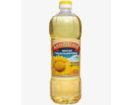 Масло Аннинское подсолнечное, 0,9л