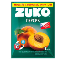 ZUKO Растворимый фруктовый напиток, персик,  25г