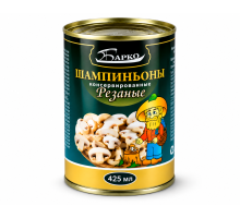 Шампиньоны консервированные резаные Барко, 425 мл