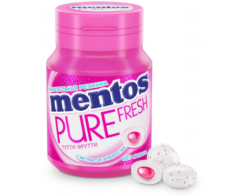 Жевательная резинка Mentos Pure fresh, Тутти-Фрутти