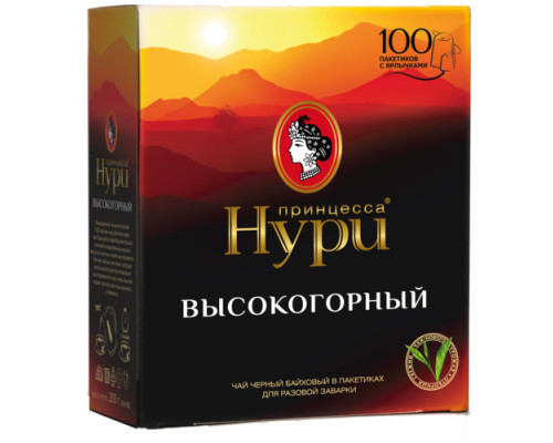 Чай черный Принцесса Нури Высокогорный, 100*2г.