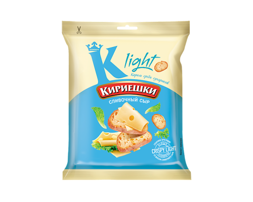 Сухарики Кириешки Light пшеничные со вкусом сливочного сыра, 33г