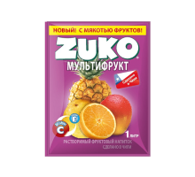 ZUKO Растворимый фруктовый напиток, мультифрукт,  25г