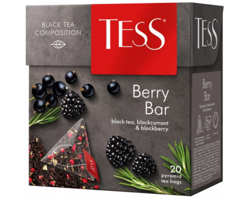 Чай черный Tess Berry Bar, 20*1,8г.