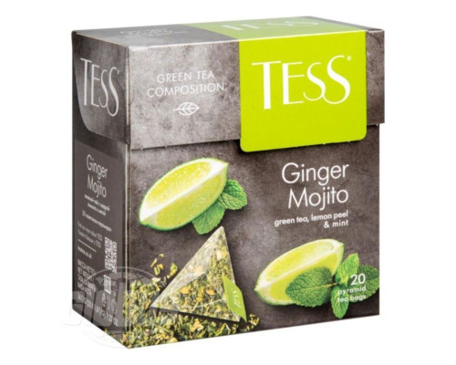 Чай зеленый Tess Ginger Mojito 20*1,8г 