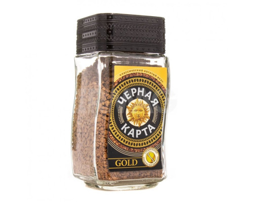 Кофе растворимый Черная карта Gold, 95г