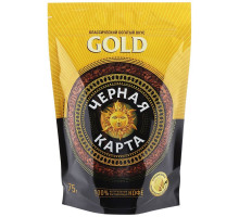 Кофе растворимый Черная карта Gold, 75г