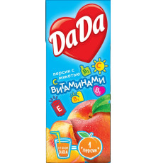 Сок DaDa Персик, 0,2л