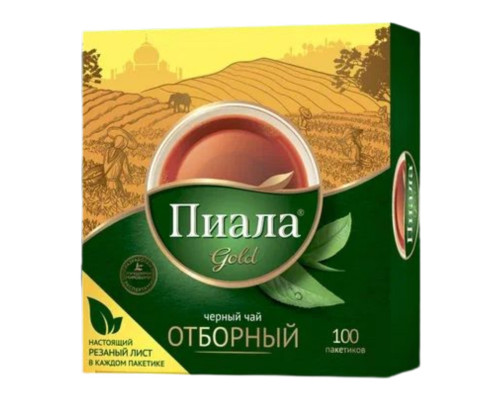 Чай ПИАЛА Черный Индийский и Цейлонский ОТБОРНЫЙ, 100*1,8г