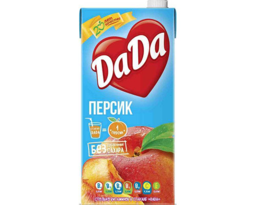 Сок DaDa Персик, 1,9л