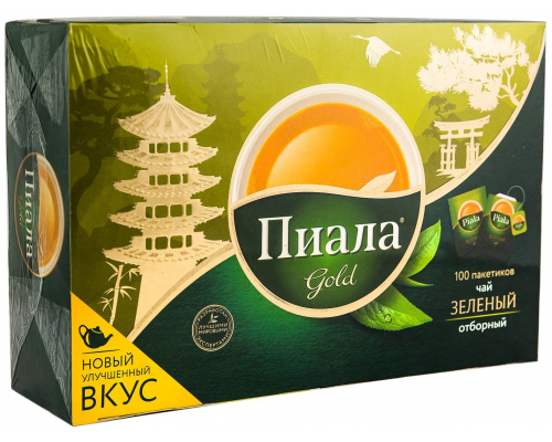 Чай Пиала Gold Зелёный, 100*2г Чай Пиала Gold Зелёный, 100*2г