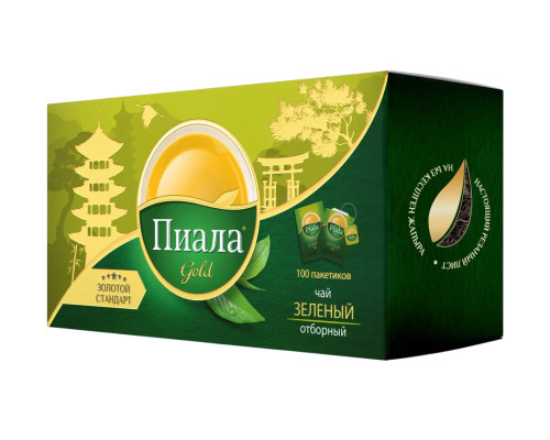 Чай Пиала Gold Зелёный, 100*2г