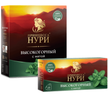 Чай черный Принцесса Нури Высокогорный с мятой, 100*2г