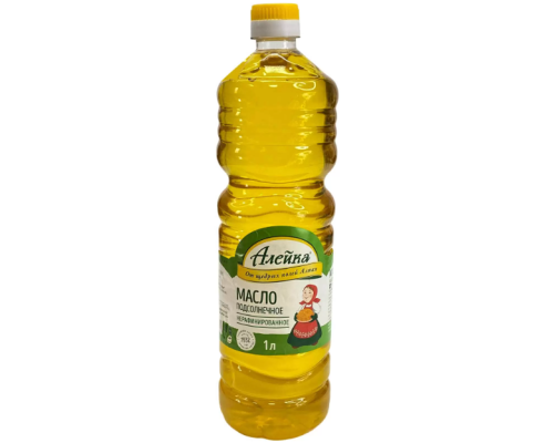 Масло подсолнечное Алейка нерафинированное, 1л