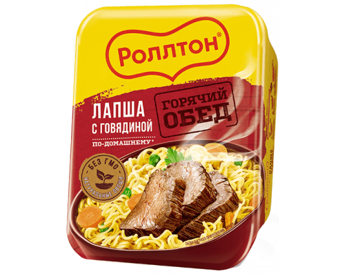 Лапша Роллтон, говядина, 90г