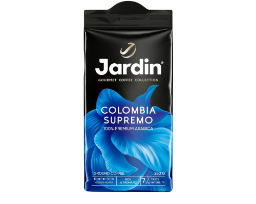 Кофе молотый Jardin Colombia Supremo, 250г Кофе молотый Jardin Colombia Supremo, 250г