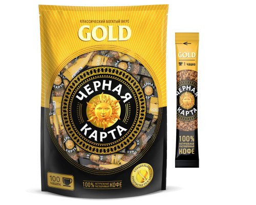 Кофе растворимый Черная Карта Gold, 2г