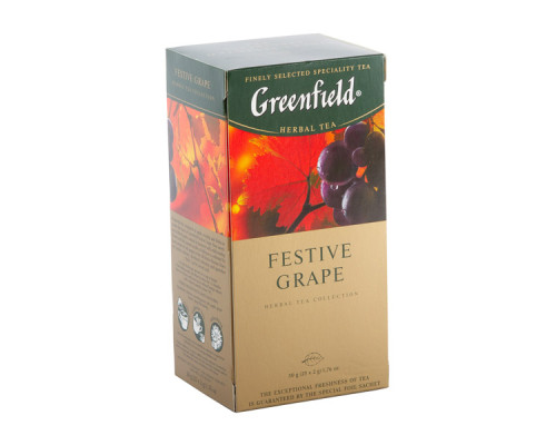 Чай Greenfield Festive Grape травяной, 25х2г