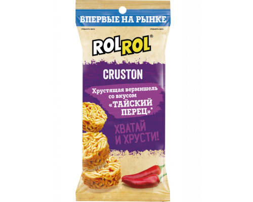 Снеки RolRol Cruston Тайский перец, 60гр Снеки RolRol Cruston Тайский перец, 60гр