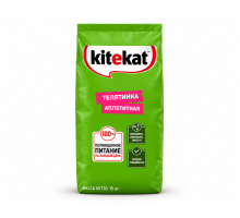 Сухой корм для кошек Kitekat «Аппетитная телятина», 15 кг
