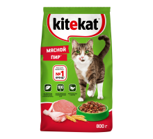 Kitekat сухой корм для кошек, Мясной пир, 800г 