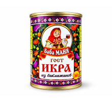Икра Баклажанная Баба Маня ж/б Краснодар 12х360г 
