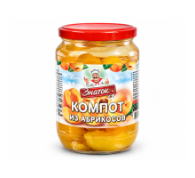Компот из абрикосов (половинки в сиропе) Знаток, 410 г