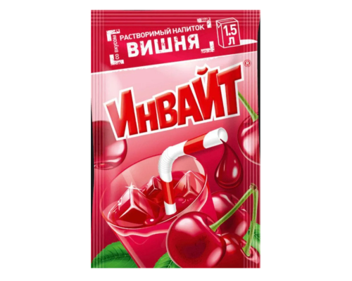 Напиток растворимый Invite Вишня, 12г Напиток растворимый Invite Вишня, 12г