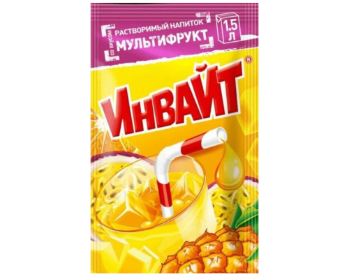 Напиток растворимый Invite Мультифрукт, 12г