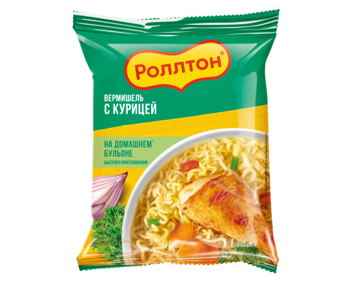 Вермишель Роллтон, Курица, 60г*42