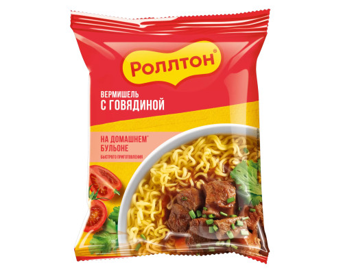 Вермишель Роллтон, Говядина, 60г*42